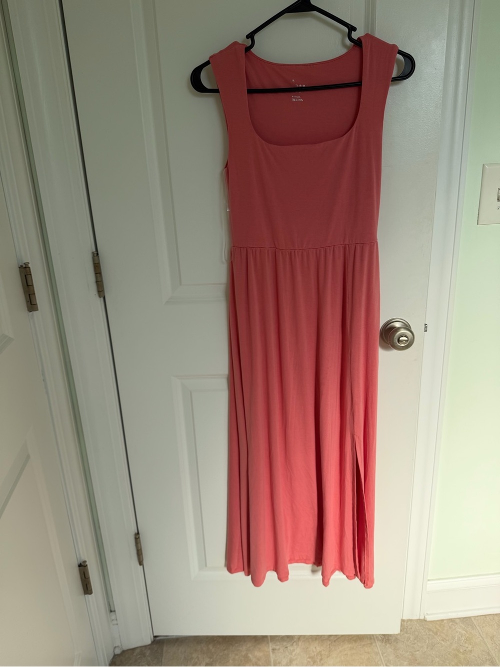 a new day Coral Pink Sleeveless Midi Dress